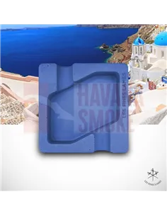 Пепельница LES FINES LAMES DYAD BLUE на 2 сигары