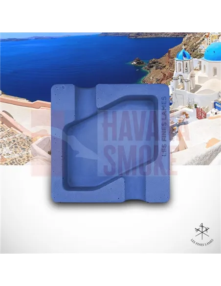 Пепельница LES FINES LAMES DYAD BLUE на 2 сигары