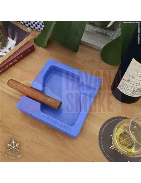 Пепельница LES FINES LAMES DYAD BLUE на 2 сигары