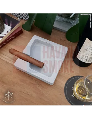 Пепельница LES FINES LAMES DYAD GREY на 2 сигары