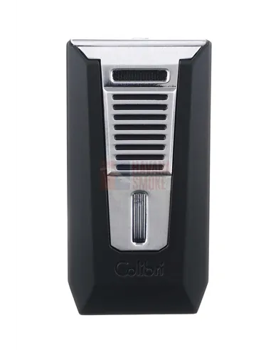 Зажигалка сигарная Colibri Slide (двойное пламя), черная-хром-LI850T11