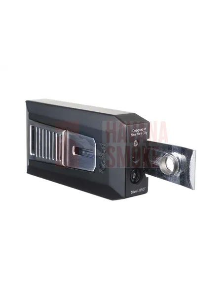 Зажигалка сигарная Colibri Slide (двойное пламя), черная-хром-LI850T11