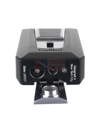 Зажигалка сигарная Colibri Slide (двойное пламя), черная-хром-LI850T11