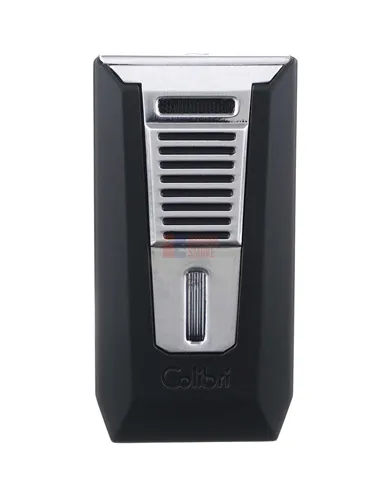 Зажигалка сигарная Colibri Slide (двойное пламя), черная-хром-LI850T11