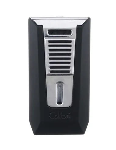 Зажигалка сигарная Colibri Slide (двойное пламя), черная-хром-LI850T11