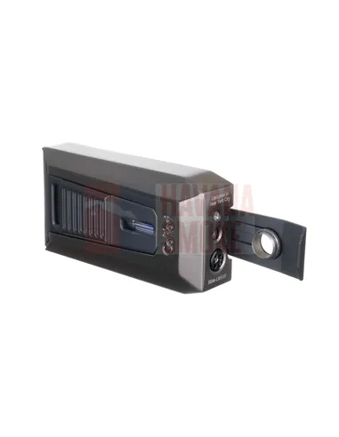 Зажигалка сигарная Colibri Slide (двойное пламя), черная-оружейная сталь-LI850T12