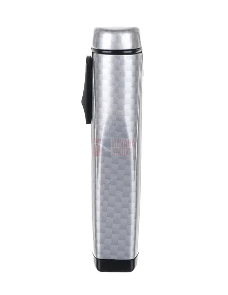 Зажигалка сигарная Colibri Monaco (тройное пламя), серебристый карбон-LI880T11