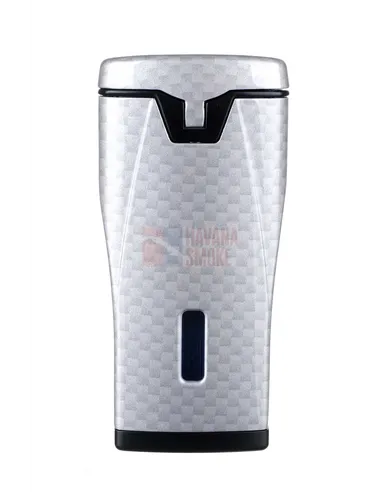 Зажигалка сигарная Colibri Monaco (тройное пламя), серебристый карбон-LI880T11