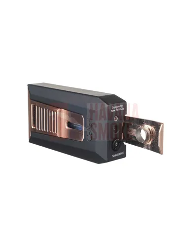 Зажигалка сигарная Colibri Slide (двойное пламя), черная-розовое золото LI850T13