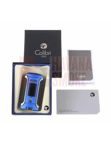 Зажигалка сигарная Colibri Apex, синяя-LI410T13