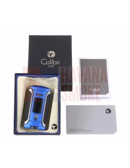 Зажигалка сигарная Colibri Apex, синяя-LI410T13