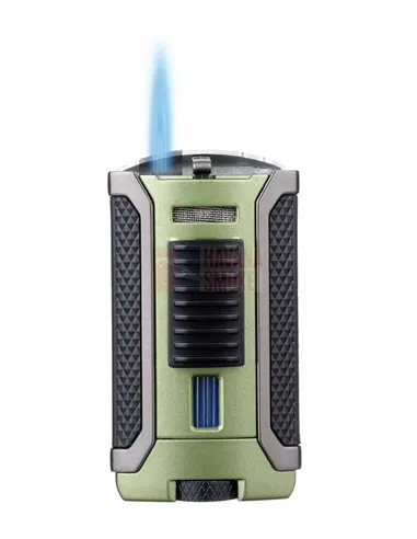 Зажигалка сигарная Colibri Apex, зеленая-LI410T14