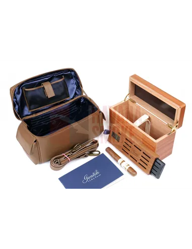 Хьюмидор-саквояж Gentili El Inseparable на 20 сигар SV15-Brown