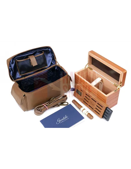 Хьюмидор-саквояж Gentili El Inseparable на 20 сигар SV15-Brown