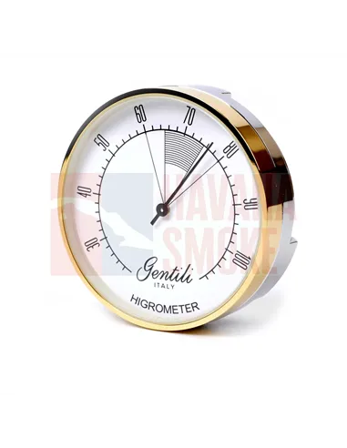 Гигрометр Gentili аналоговый, высокоточный, золото (Италия)