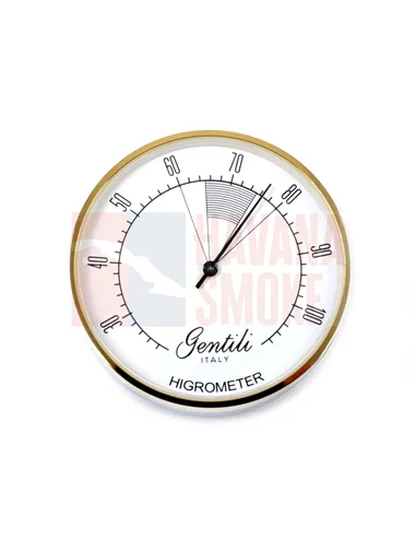 Гигрометр Gentili аналоговый, высокоточный, золото (Италия)