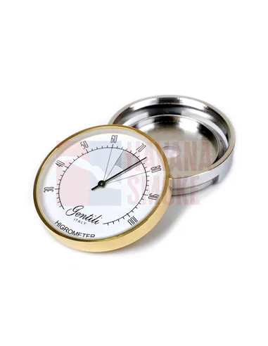 Гигрометр Gentili аналоговый, высокоточный, золото (Италия)