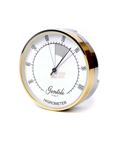 Гигрометр Gentili аналоговый, высокоточный, золото (Италия)
