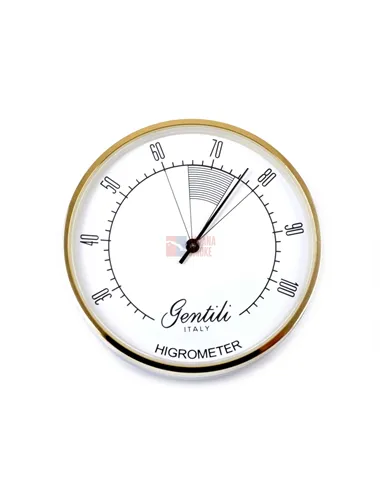 Гигрометр Gentili аналоговый, высокоточный, золото (Италия)