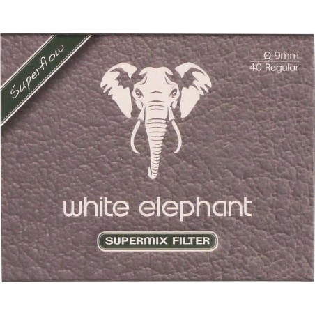 Купить Фильтры для трубок WHITE ELEPHANT 9mm (угольные/пенка) 10x40шт