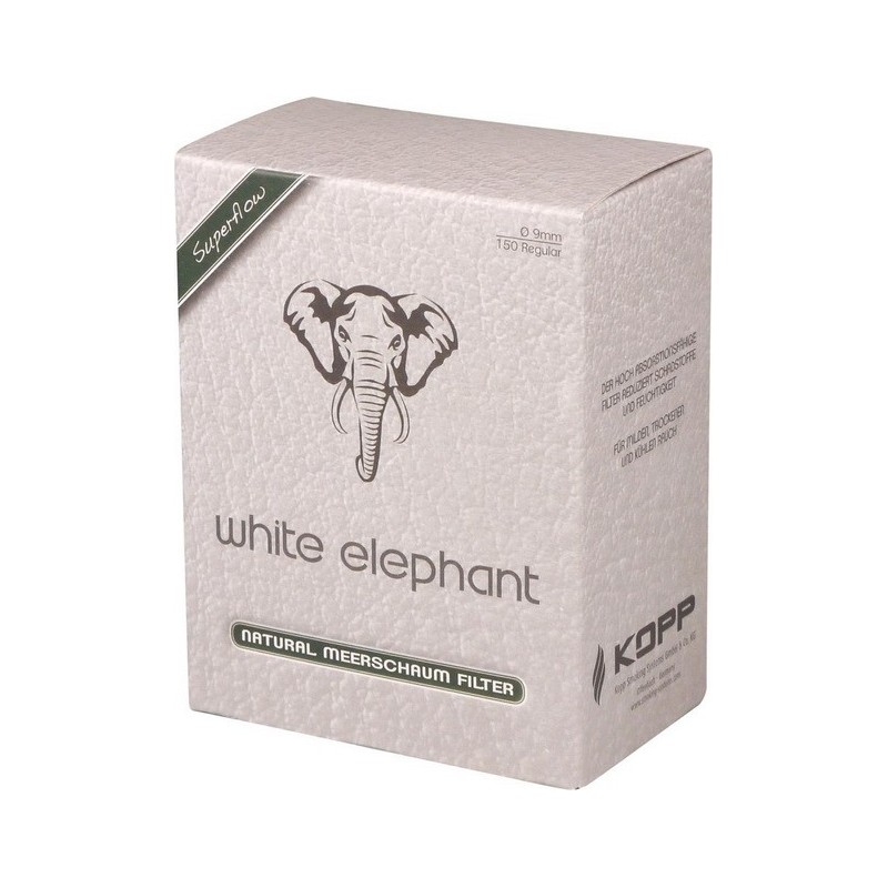 Купить Фильтры для трубок WHITE ELEPHANT 9mm пенка 150шт