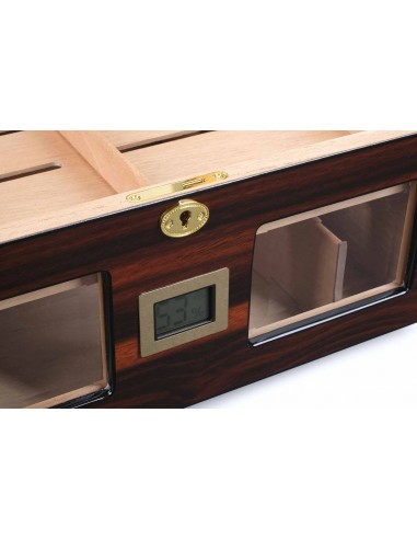 Хьюмидор Lubinski на 100 сигар cо стеклом, Эбеновое дерево Q2152 - купить в интернет-магазине Havana Smoke