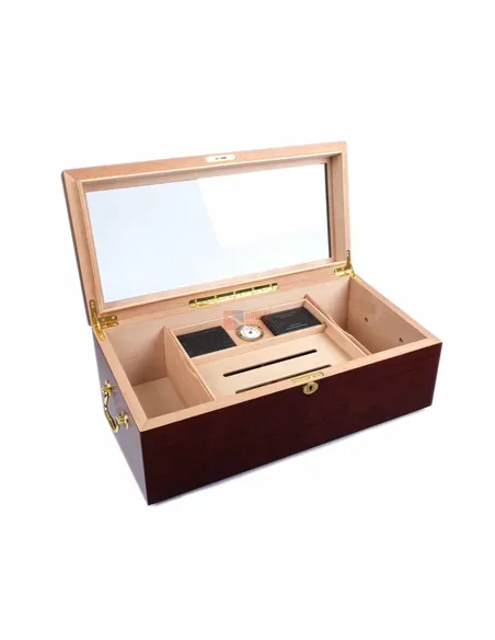 Хьюмидор-витрина Lubinski на 150 сигар, Красное дерево