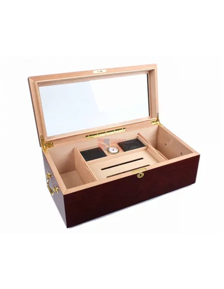 Хьюмидор-витрина Lubinski на 150 сигар, Красное дерево