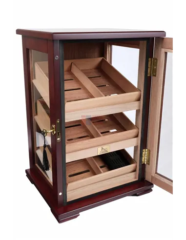 Хьюмидор-витрина Lubinski на 150 сигар, Красное дерево Q1008