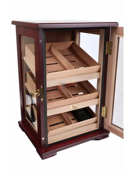 Хьюмидор-витрина Lubinski на 150 сигар, Красное дерево Q1008