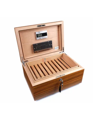 Хьюмидор Howard Miller на 80 сигар, шпон Зебрано