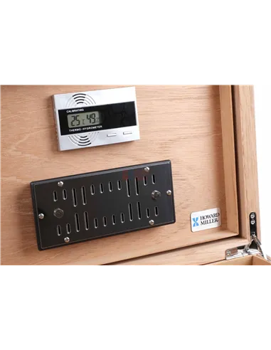 Хьюмидор Howard Miller на 80 сигар, шпон Зебрано