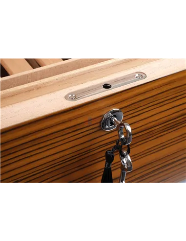 Хьюмидор Howard Miller на 80 сигар, шпон Зебрано