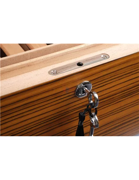 Хьюмидор Howard Miller на 80 сигар, шпон Зебрано