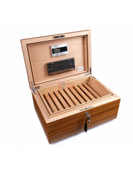 Хьюмидор Howard Miller на 80 сигар, шпон Зебрано
