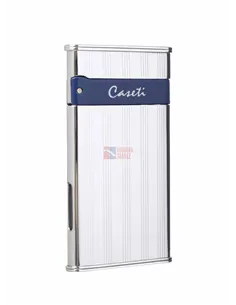 Зажигалка Caseti, турбо, тонкая, хром