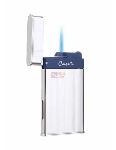 Зажигалка Caseti, турбо, тонкая, хром