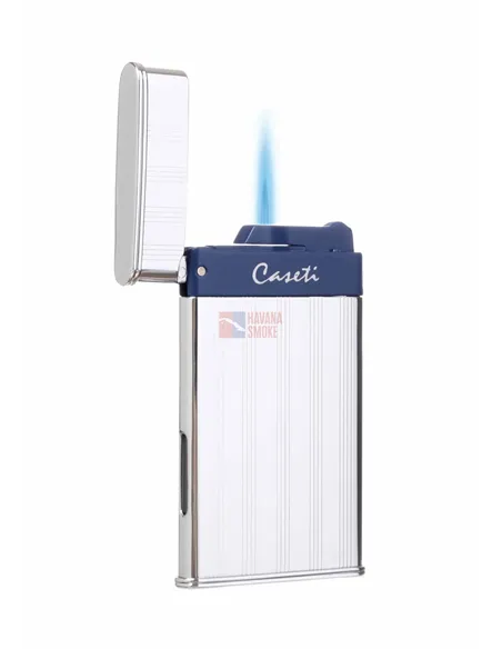 Зажигалка Caseti, турбо, тонкая, хром