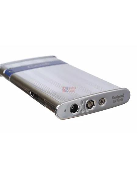 Зажигалка Caseti, турбо, тонкая, хром