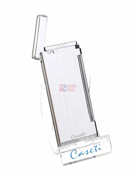 Зажигалка Caseti, кремниевая, супертонкая, хром