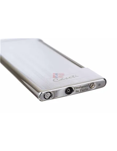 Зажигалка Caseti, кремниевая, супертонкая, хром