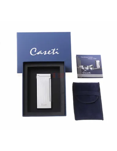 Зажигалка Caseti, кремниевая, супертонкая, хром