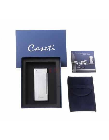 Зажигалка Caseti, кремниевая, супертонкая, хром