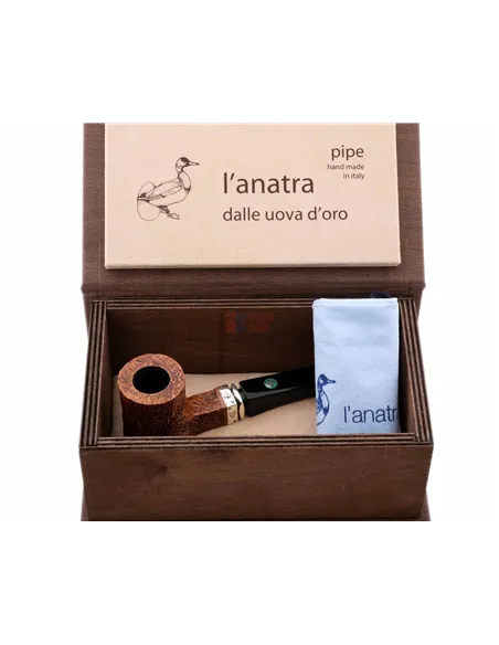 Курительная трубка L'Anatra Poker Blast Straight, в шкатулке L013-6