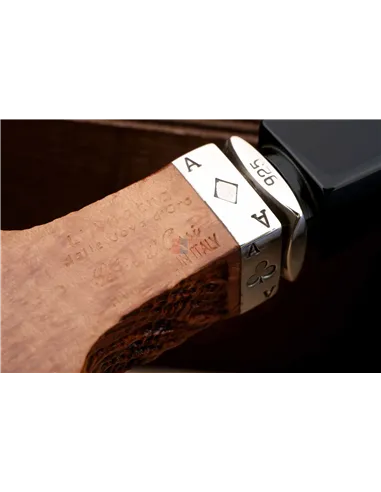 Курительная трубка L'Anatra Poker Blast Straight, в шкатулке L013-6