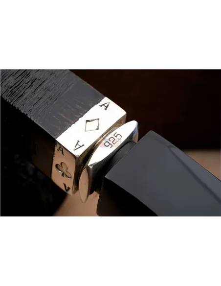 Курительная трубка L'Anatra Poker Pettinata Straight, в шкатулке L013-3