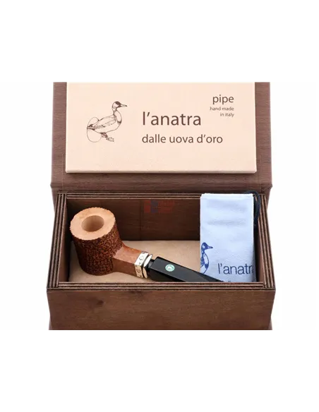 Трубка L'Anatra Poker Rustic Straight, в шкатулке