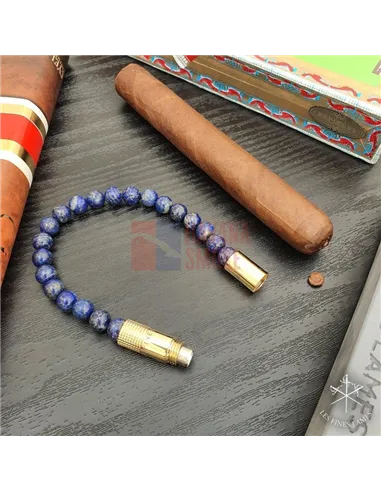 PUNCH BRACELET - Gold Lapis Lazuli