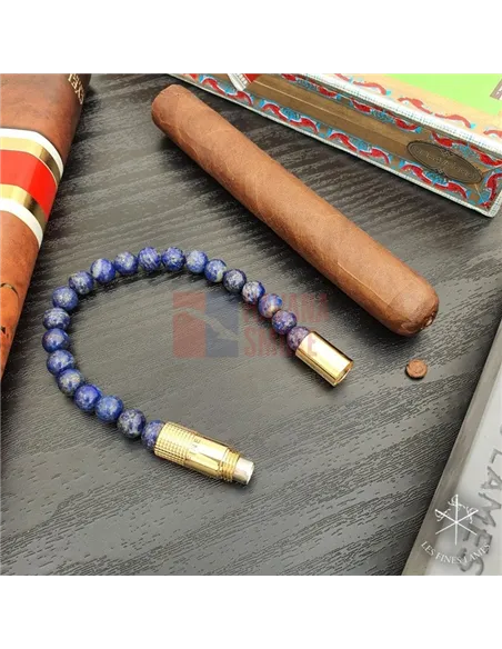 PUNCH BRACELET - Gold Lapis Lazuli