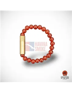 PUNCH BRACELET - Gold Carnelian